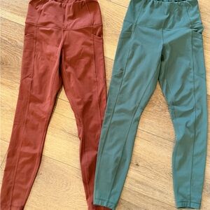 Reflex Leggings in Rust & Sage